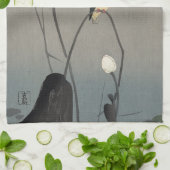 蓮にカワセミ, 古邨 Eisvogel auf Lotus, Koson, Ukiyo-e Handtuch (Gefaltet)