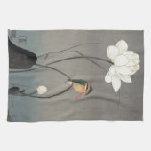 蓮にカワセミ, 古邨 Eisvogel auf Lotus, Koson, Ukiyo-e Handtuch (Horizontal)