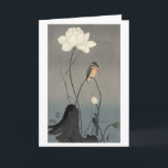 蓮にカワセミ, 古邨 Eisvogel auf Lotus, Koson, Ukiyo-e Karte<br><div class="desc">小原古邨 Ohara Koson Ohara Koson (1877 - 1945) war ein japanischer Maler und ein Printmaker vom des späten 19. jahrhunderts und früh - 20 Thjahrhunderte, Teil der Schienbein-hanga ("neue Drucke") Bewegung. Er war geborenes Ohara Matao; es wird gedacht, dass er anfing, in der Malerei und im Entwurf an der Präfektur...</div>