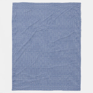 藍色の波小紋 FLEECEDECKE