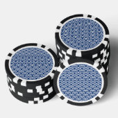 藍色の波小紋 POKERCHIPS (Stapel)
