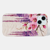 藤の花和紙の調べ ― 和モダン花柄 Case-Mate iPhone HÜLLE (Rückseite (Horizontal))
