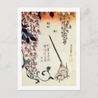 藤 に セ キ イ, 北 Wagtail und Wisteria, Hokusai, Ukiyo-