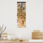 虎 図, 歌 川 芳 Tiger, Kuniyoshi Poster (Küche)