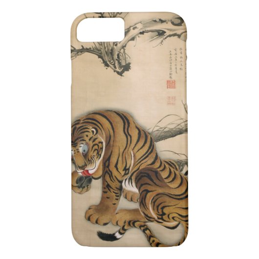 虎 図, 若 Tiger, Jakuchū, Japan Art Art Case-Mate iPhone Hülle (Rückseite)