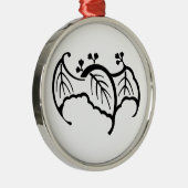 蝙 蝠 桐 SILBERNES ORNAMENT (Rechts)