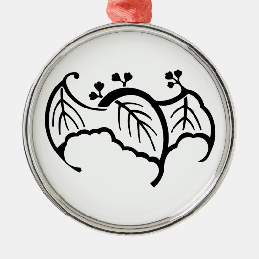 蝙 蝠 桐 SILBERNES ORNAMENT (Vorne)