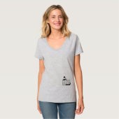 読書の虫 T-Shirt (Vorderseite Vollansicht)