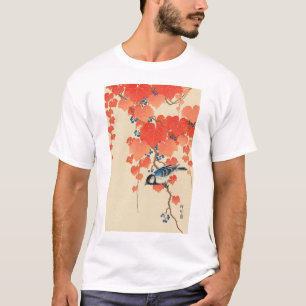 赤 い 蔦 鳥, 古 邨 Bird on Red Ivy, Koson, Ukiyo-e T-Shirt