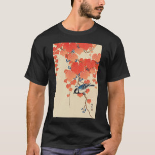 赤 い 蔦 鳥, 古 邨 Bird on Red Ivy, Koson, Ukiyo-e T-Shirt