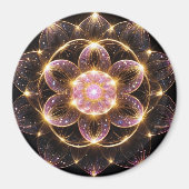 輝くピンクの華マグネット MAGNET (Vorne)