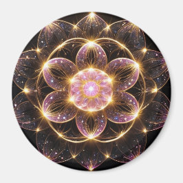 輝くピンクの華マグネット MAGNET