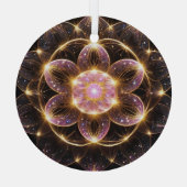 輝くピンクの華 ORNAMENT AUS GLAS (Rückseite)