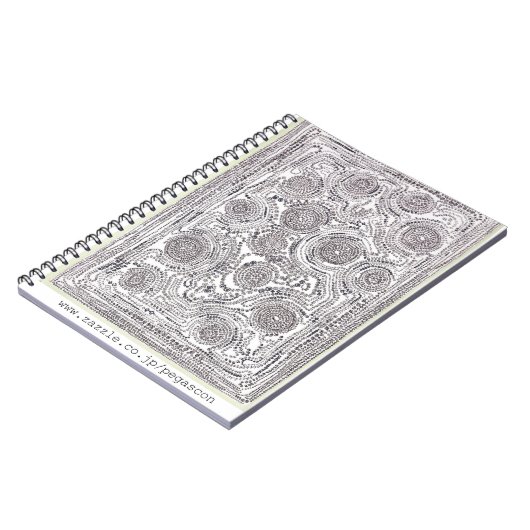 "輪 っ か 14個" ノが. NOTIZBLOCK (Linke Seite)