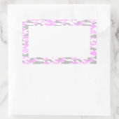 迷彩(ピンク) RECHTECKIGER AUFKLEBER (Tasche)