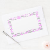 迷彩(ピンク) RECHTECKIGER AUFKLEBER (Umschlag)