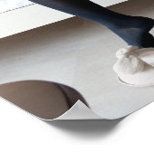 遅刻しそうで急いで着替える日本の女子高生 POSTER (Ecke)