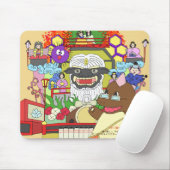 道の駅くじ やませ土風館 オリジナルキャラクターどっふぅくん マウスパッド 祭りVer. Mousepad (Mit Mouse)