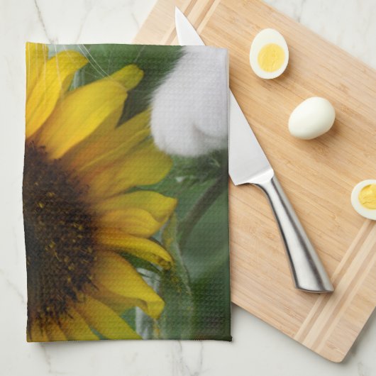 野良猫ニャン吉【ひまわり】 HANDTUCH (Viertel Falte)