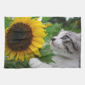 野良猫ニャン吉【ひまわり】 HANDTUCH (Horizontal)