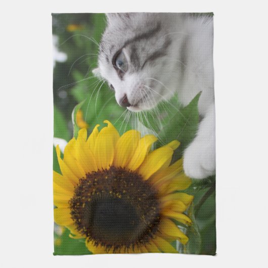 野良猫ニャン吉【ひまわり】 HANDTUCH (Vertikal)