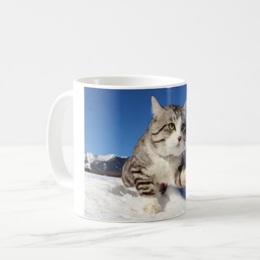 野良猫ニャン吉【肉球全開!】 KAFFEETASSE (Vorderseite Links)