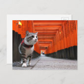 野 良 猫 ニ 吉 伏 【 POSTKARTE (Vorne/Hinten)