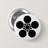 金 沢 前 田 梅 鉢 家 BUTTON (Vorne & Hinten)