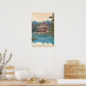 金 閣 寺, Kinkaku-ji, Hiroshi Yoshida, Woodcut Poster (Küche)
