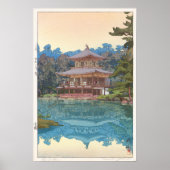 金 閣 寺, Kinkaku-ji, Hiroshi Yoshida, Woodcut Poster (Vorne)