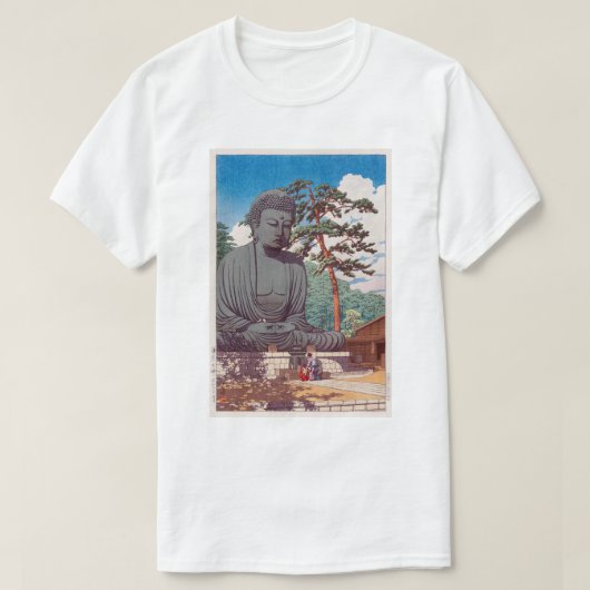 鎌倉大仏, großer Buddha in Kamakura, Hasui Kawase T-Shirt (Design vorne)
