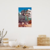 鎌 倉 仏, Buddha in Kamakura, Hasui Kawase Poster (Küche)