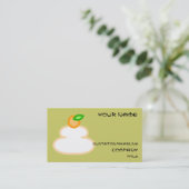 鏡餅(kagami mochi) visitenkarte (Stehend Vorderseite)