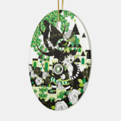 長靴をはいた猫とダイヤル式電話機とオニオオハシ KERAMIKORNAMENT (Links)