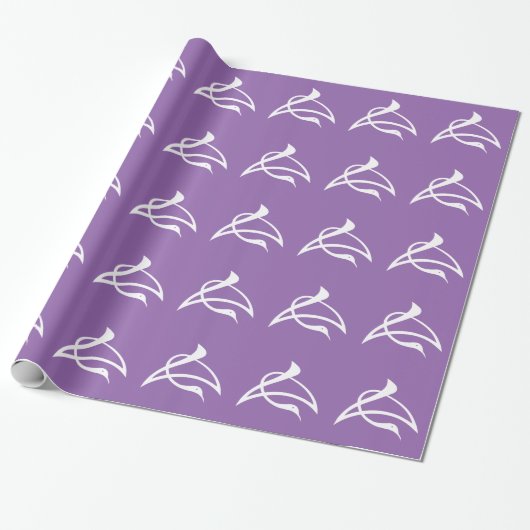 長 の 字 鶴 GESCHENKPAPIER (Ungerollt)