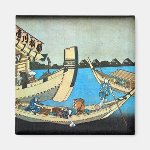 隅 田 川, 北 Sumida River, Hokusai, Ukiyo-e Magnet