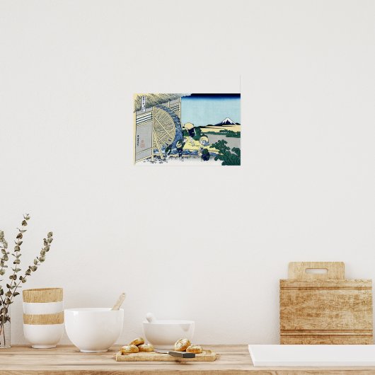 隠 田 の 車, 北 斎 POSTER (Küche)