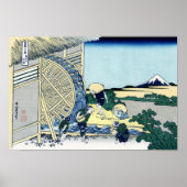 隠 田 の 車, 北 斎 POSTER (Vorne)