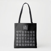 雨と雨冠の漢字 TASCHE (Vorderseite)