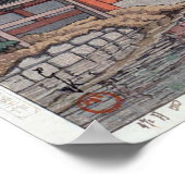 雨の春日大社, 川瀬巴水 Kasuga Shrine in Nara, Hasui Kawase Poster (Ecke)