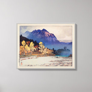 雨 の 穂 山, Hodaka-yama nach Regen, Yoshida, Woodcut, Leinwanddruck