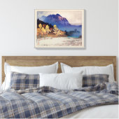 雨 の 穂 山, Hodaka-yama nach Regen, Yoshida, Woodcut, Leinwanddruck (Insitu (Schlafzimmer))