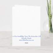 雪の精の踊り バレエグリーティングカード FEIERTAGSKARTE (Rückseite)