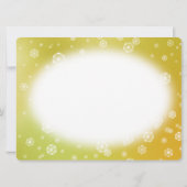 雪を麻の葉文様で描いたクリスマスカード KARTE (Rückseite)