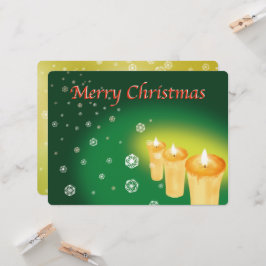 雪を麻の葉文様で描いたクリスマスカード KARTE