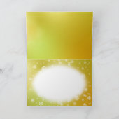 雪を麻の葉文様で描いた二つ折りクリスマスカード KARTE (Innenseite)