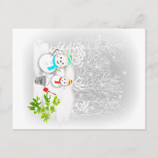 雪 だ る ま POSTKARTE