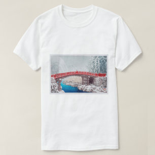 雪 の 橋, Schnee auf der Heiligen Brücke in Nikkô, Ha T-Shirt