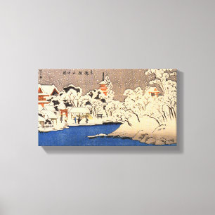 雪 の 草,国 Snowy Asakusa, Kuniyoshi, Ukiyo-e浅 Leinwanddruck
