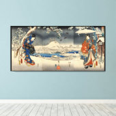 雪 色 の 人, 豊 Liebhaber der Schneeszene, Toyokuni Leinwanddruck (Insitu (Holzboden))